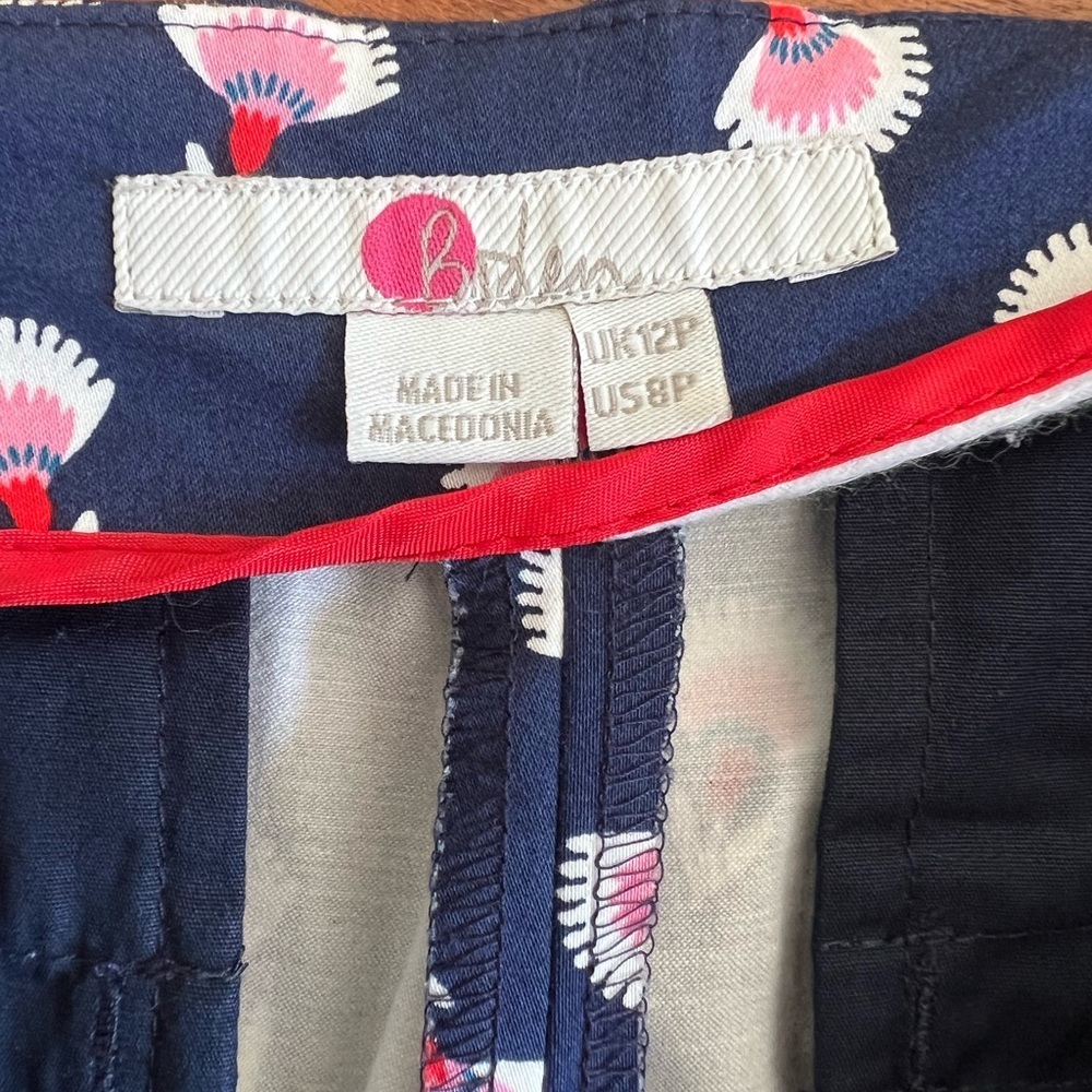 Boden Ledbury Blossom Print High Rise Pants Size 8P - Picture 7 of 7